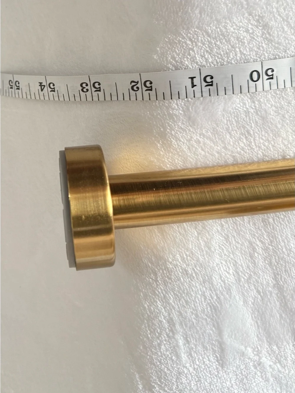 YNL Gold Telescoping Shower Curtain Rod with Modern Finish 34 x 52, new open box